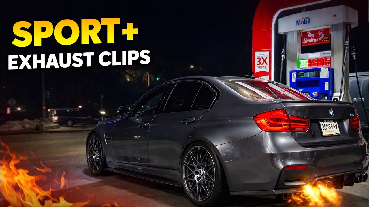 Звук выхлопной системы BMW M3 COMPETITION SPORT+