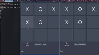 2 Player Tic Tac Toe using sockets example. screenshot 1