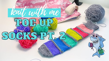 *LIVE* Toe UP Sock Tutorial Pt. 2 | Sock Week 2021 | Knitty Natty