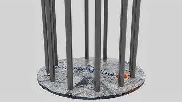 neptune_cfd simulation of water sloshing in a tank with obstacles