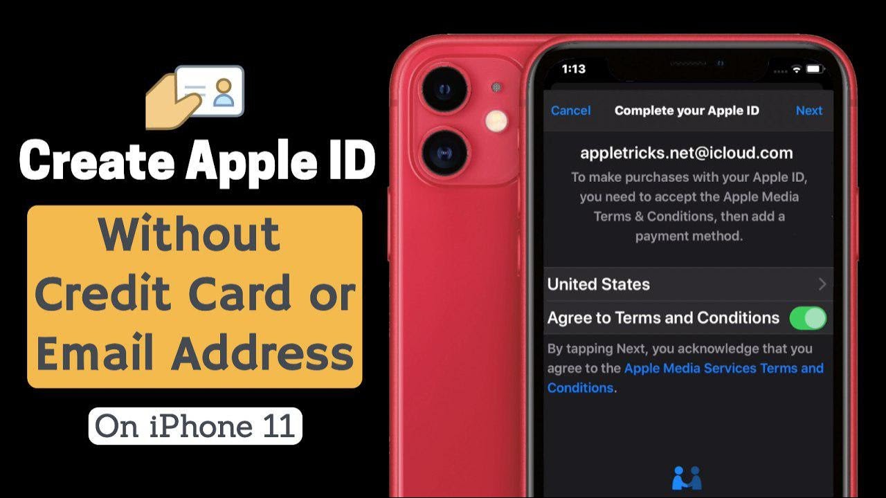 Create New Apple ID Without Credit Card on iPhone 11 | Easiest Way to Setup Apple ID - YouTube