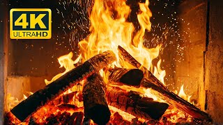 Relax With Fireplace Sound (12 Hours) Fire Crackling For Sleep Instanly, Study, Focus, Relaxation