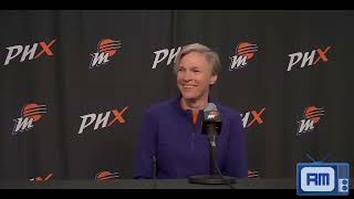 Phoenix Mercury head coach Vanessa Nygaard at 2023 Media Day