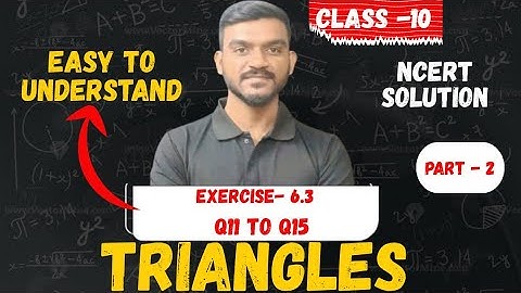 Class 10 Maths | Triangles Exercise 6.3 | Full NCERT Solutions Explained | CBSE 2025
