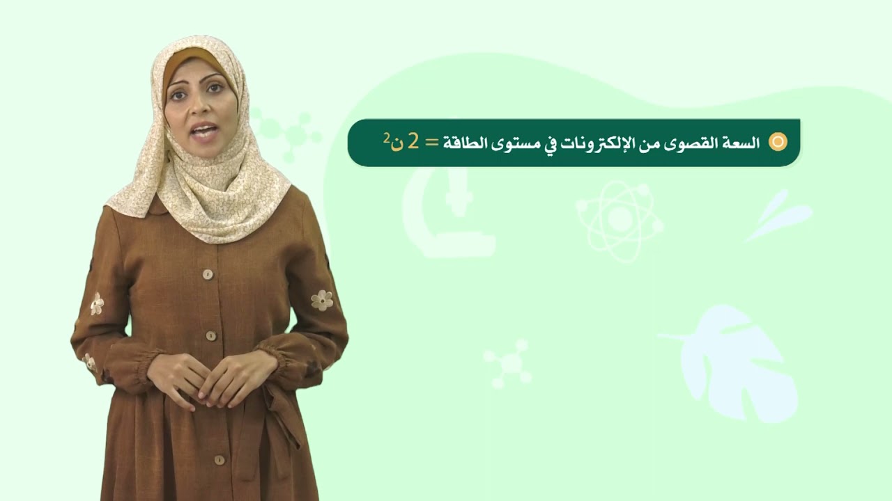 العلوم والحياة 8 - فصل 1 | التوزيع الالكتروني للذرة