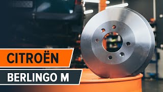 Kā nomainīt Bremžu trumulis CITROËN BERLINGO Box (M_) - video ceļvedis