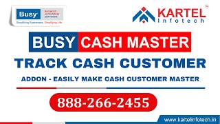Instant Customer Master Creation in BUSY Cash Billing | BUSY ACCOUNTING  SOFTWARE