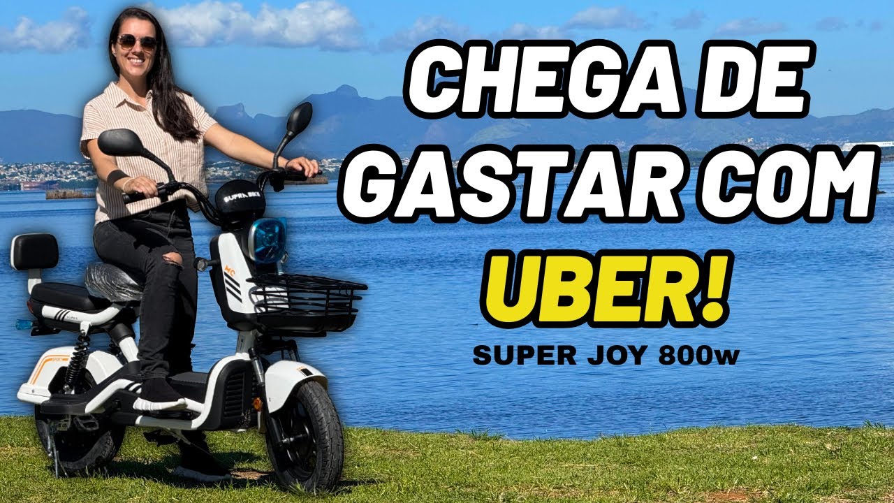 Bicicleta elétrica Super Joy 800w! Mais praticidade, menos estresse.