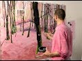 Olivier Morel, "Forêt rose" - in the Studio