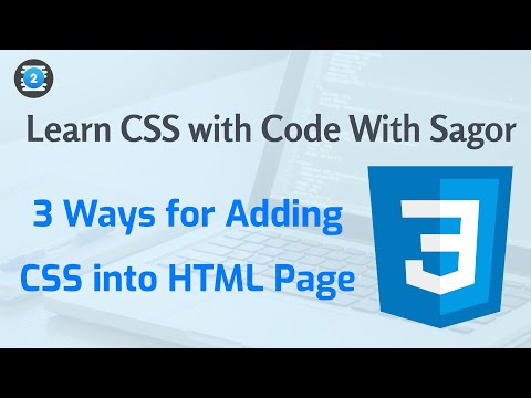 How to add CSS file to HTML || CSS Bangla tutorial