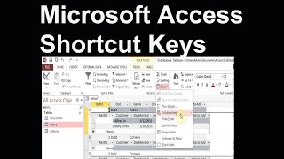 Microsoft Access Shortcut Keys | MS Access Shortcut Keys | Shortcut Keys of Access Database lesson 7