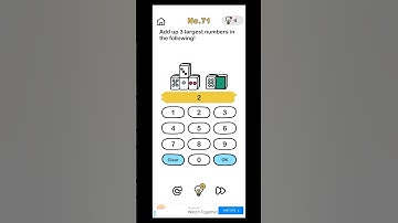 Brain out level 71 solution /Add up 3 largest number in the following! #gaming #puzzle #brainout