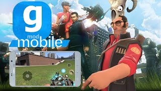 jugando una copia de Garry's mod Mobile - (dmod)