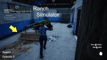 Cutting Logs Into Wooden Planks To Build My New Home | Ranch Simulator | Season 1 Episode 3