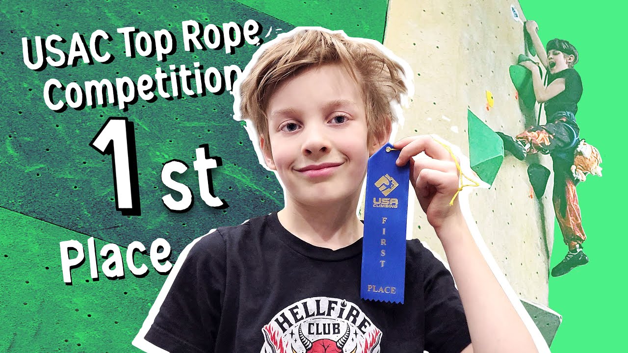 Sent All 3 Routes for 1st Place 🥇 at USAC Top Rope Competition - YouTube
