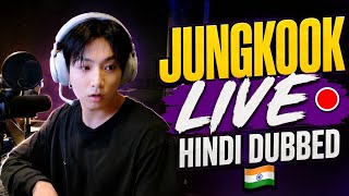 Jungkook full weverse live 🔴 hindi dubbed 🇮🇳 