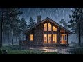 The Soul's Embrace: 8 Hrs of Heavy Rain &amp; Thunder in a Safe, Cozy Cabin | 4K