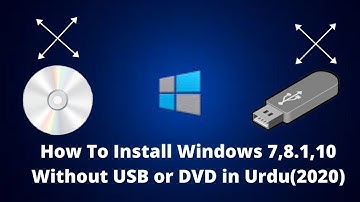 How To Install Window 7,8,10 Without USB or DVD in Urdu/English(2020)
