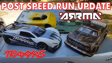 Post Speed Run Update - Arrma Infraction , Traxxas X-01 & Slash 4x4