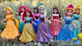 Some Lot's of Disney Princess,. with Unboxing Satisfying video Miniature Dolls No Talking Video ASMR