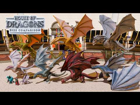 House of the Dragon Dragons Size Comparison | Smallest to Biggest