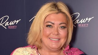 Gemma Collins Stuns With Natural Hair And Bold Tracksuit At Beauty Salon Launch
