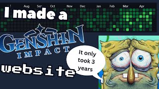 I made a Genshin Impact website and it changed my life