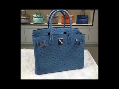 Unboxing Hermes Birkin 35 Blue Roi Ostrich 