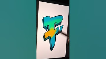 How To Draw Graffiti with Cracks  A to Z a procreate tutorial  Graffiti F #graffitiletters  #berthox