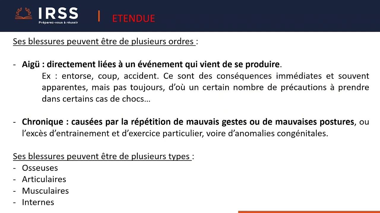 Webinaire : Traumatologie & réathlétisation - 27 Avril 2022
