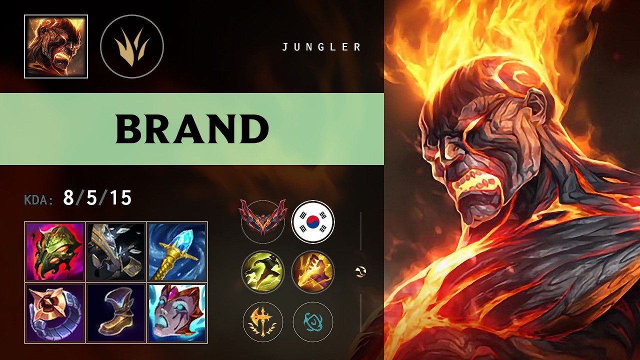 Brand Jungle vs Fiddlesticks - KR Grandmaster Patch 26.13 - YouTube