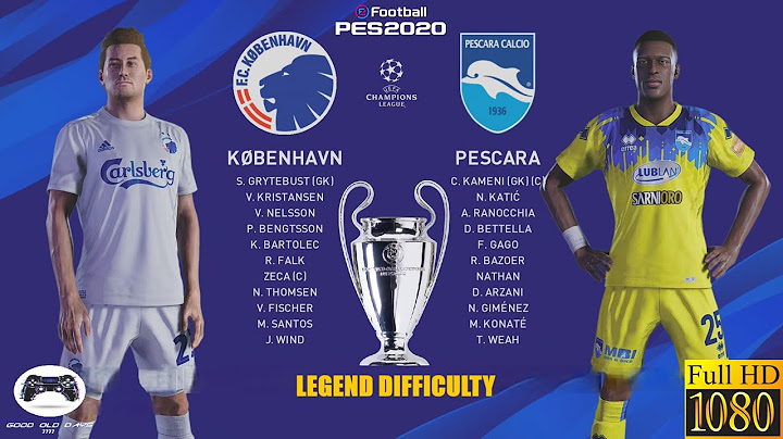 PES 2020 | UEFA Champions League | #1 | Kobenhavn VS Pescara | Legend | PS4   1080p
