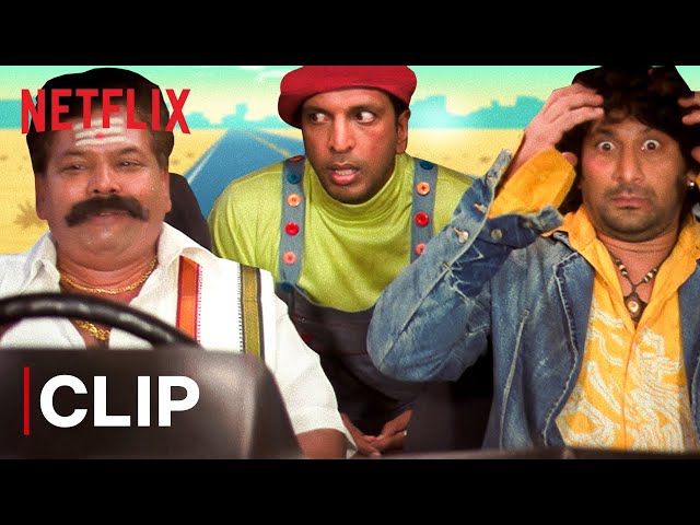 Dhamaal Funny Scene | Mr. Iyer Drops Javed Jaffrey & Arshad Warsi | Netflix India class=