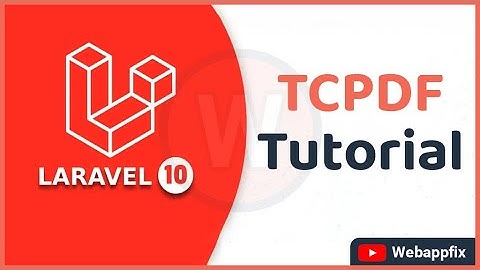 Laravel 10 TCPDF Generate HTML to PDF File Tutorial | Install Laravel 10 PDF | Laravel Generate PDF