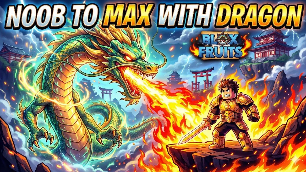 NOOB TO MAX With Only DRAGON Fruit In Blox Fruits! - YouTube