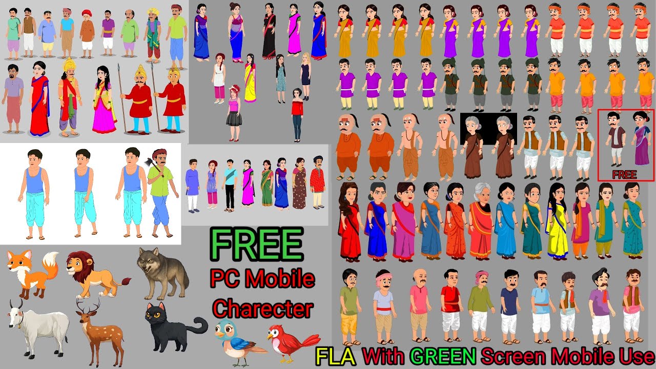 New Cartoon Characters | PC Charecter | Chromatoons | drawing cartoon 2 | Adobe Animate CC Charecter