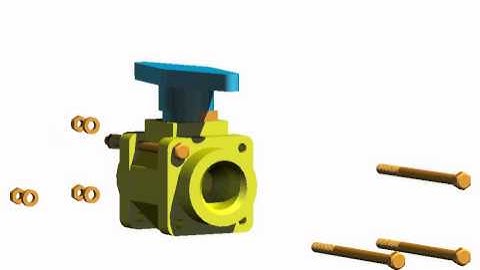 Valve Assembly Animation created in DesignCAD 3D MAX v. 22