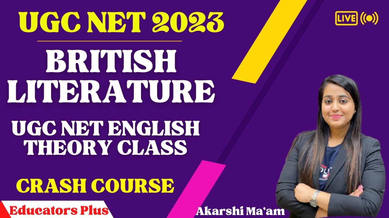 British Literature Part 5 I UGC NET English #tgt_pgt_english I Crash ...