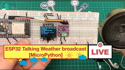 ESP32 Talking Weather broadcast [MicroPython]