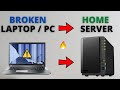 MAKE HOME SERVER FREE USING BROKEN LAPTOP OR OLD PC | टूटे पुराने लैपटॉप PC से घर पर बनाये सर्वर |