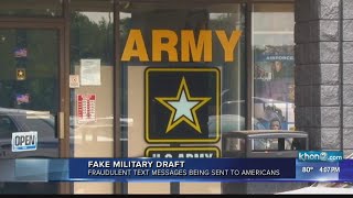 There's no draft, U.S. Army warns about wave of fake military draft texts