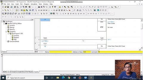 Intruksi TIMER pada PLC OMRON Cx-Programmer