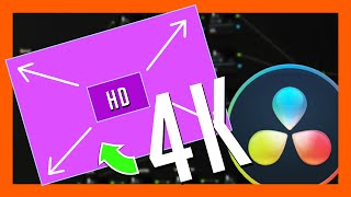 Use 4K footage in an HD Timeline in Davinci Resolve 16 - 1080p and UHD Tutorial for Beginners