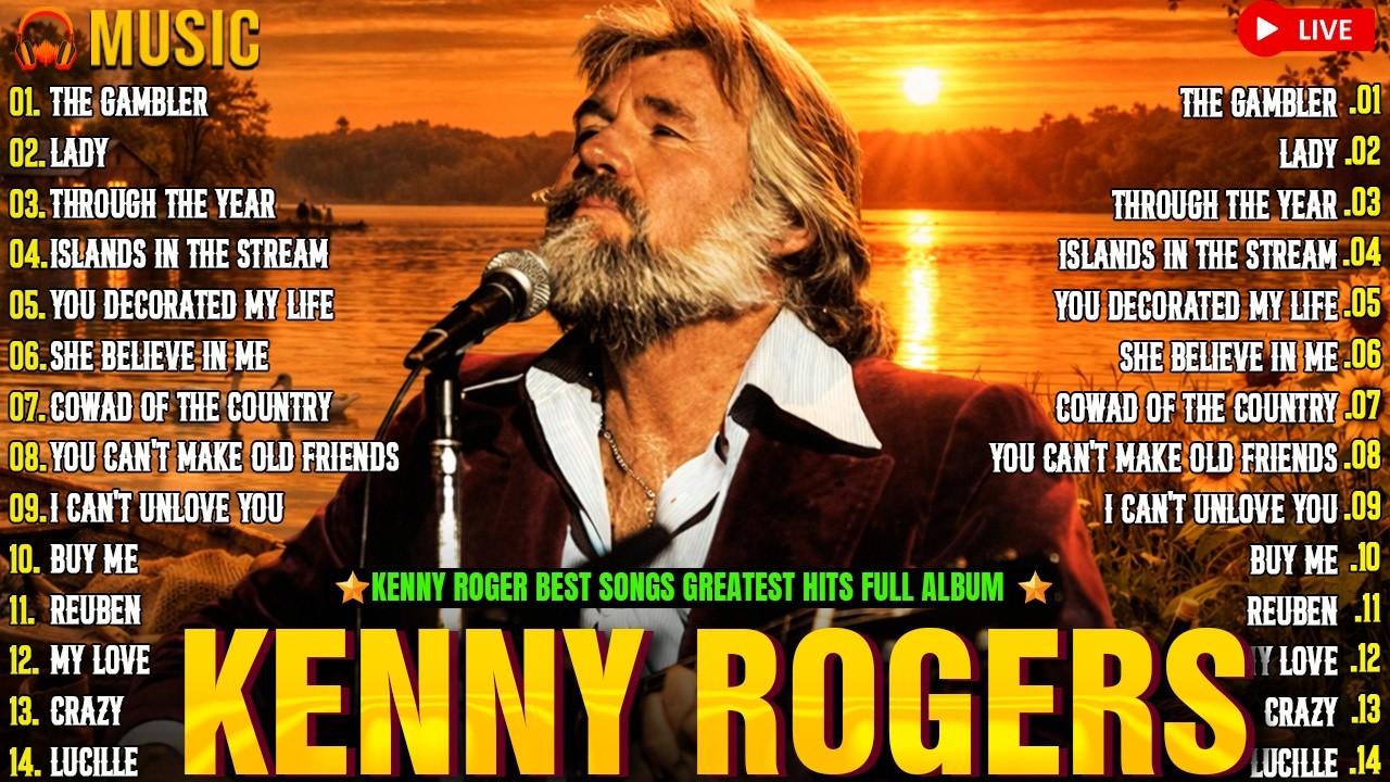 Kenny Rogers Greatest Hits 🌾 Best Classic Country Songs Collection 🔥 Timeless Country Music Playlist