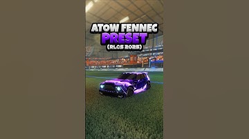 Atow Fennec Preset & Camera Settings (RLCS 2025) #38 #RocketLeague #RL #RocketLeagueDesigns