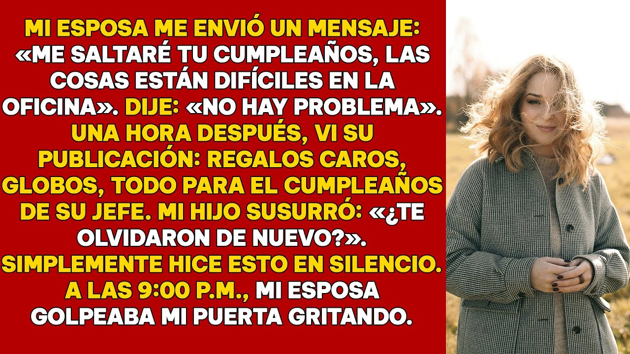 Mi esposa me escribió: 