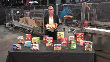 Semi-Automatic Two Operator Cartoning and Case Packing Line Demonstration