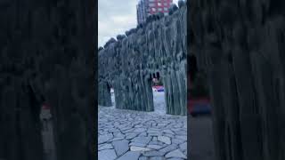 На пробежке через Стену скорби на Проспекте Сахарова