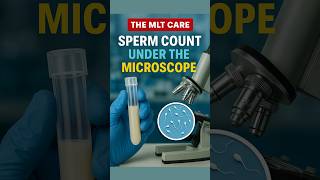 Sperm Count Under the Microscope | Semen Analysis in Laboratory #shorts #lablife #sperm #microscope