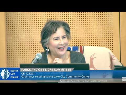 Parks and City Light Committee 9/16/2026